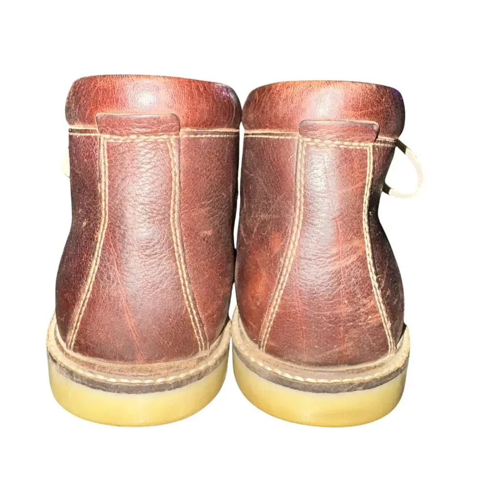 Clarks Grandin Top Chukka Boots Men's Size 10 M Brown Leather Lace Up Shoe